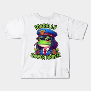 frog police woman Kids T-Shirt